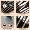 HMU High Quality Dense Fiber Hair Black Wood Handle Fan-shaped Vegan Single Powder Large Highlight Facial Fan Brush