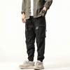 Men's New Korean Retro Multi-pocket Fashion Loose Leggings Elastic Out Sports