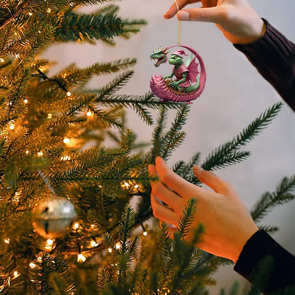 Christmas Dragon Series Pendant Christmas Tree Decorations Acrylic Pendant Pendant