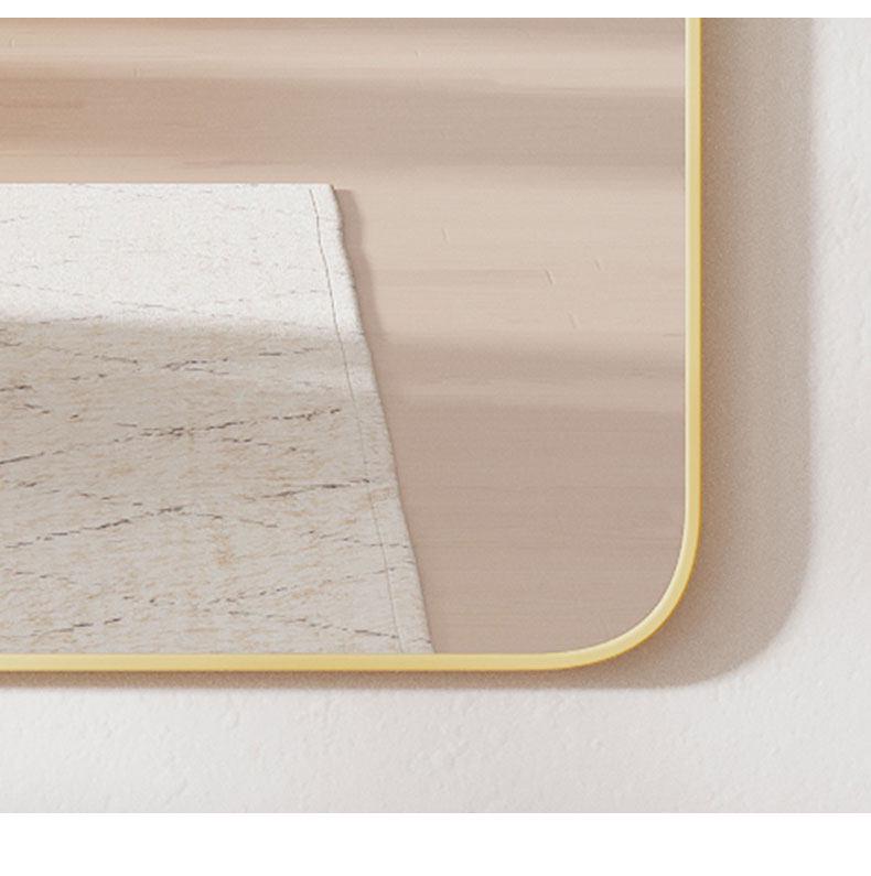 Senfu Full-Length Rounded Corner Mirror for Bedroom, Floor, Wall, or Dorm