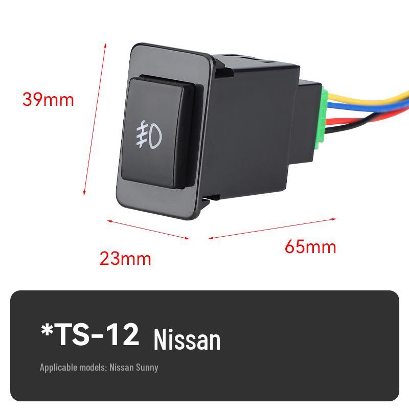 Universal Car Fog Light Switch for Toyota, Honda, Nissan, Renault, Mitsubishi, Isuzu, Hyundai - Button & Modification Compatible