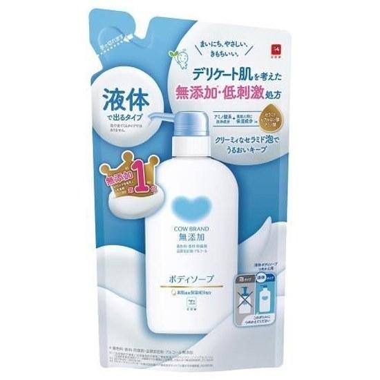 Cow Brand Additive-Free Body Soap Refill 380ml Milk Kyoshinsha Mutenka 38