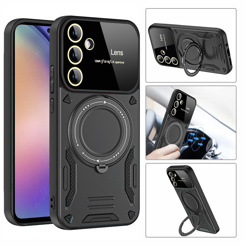 Case For Samsung Galaxy A55 A54 A53 A52 A50S A35 A34 A33 A32 A30S A24 A23 4G 5G Magnetic Ring Stand Camera Protector Phone Cover