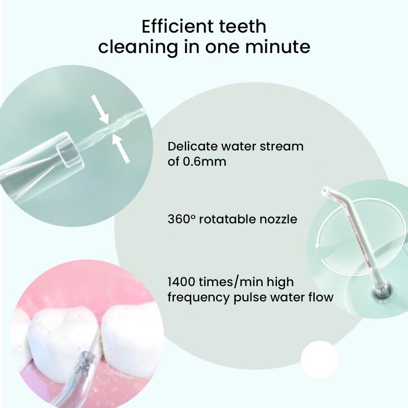Philips HX3331 Oral Irrigator Electric Dental Scaler Telescopic Travel Portable Dental Scaler Three Modes With Three Professional Nozzles