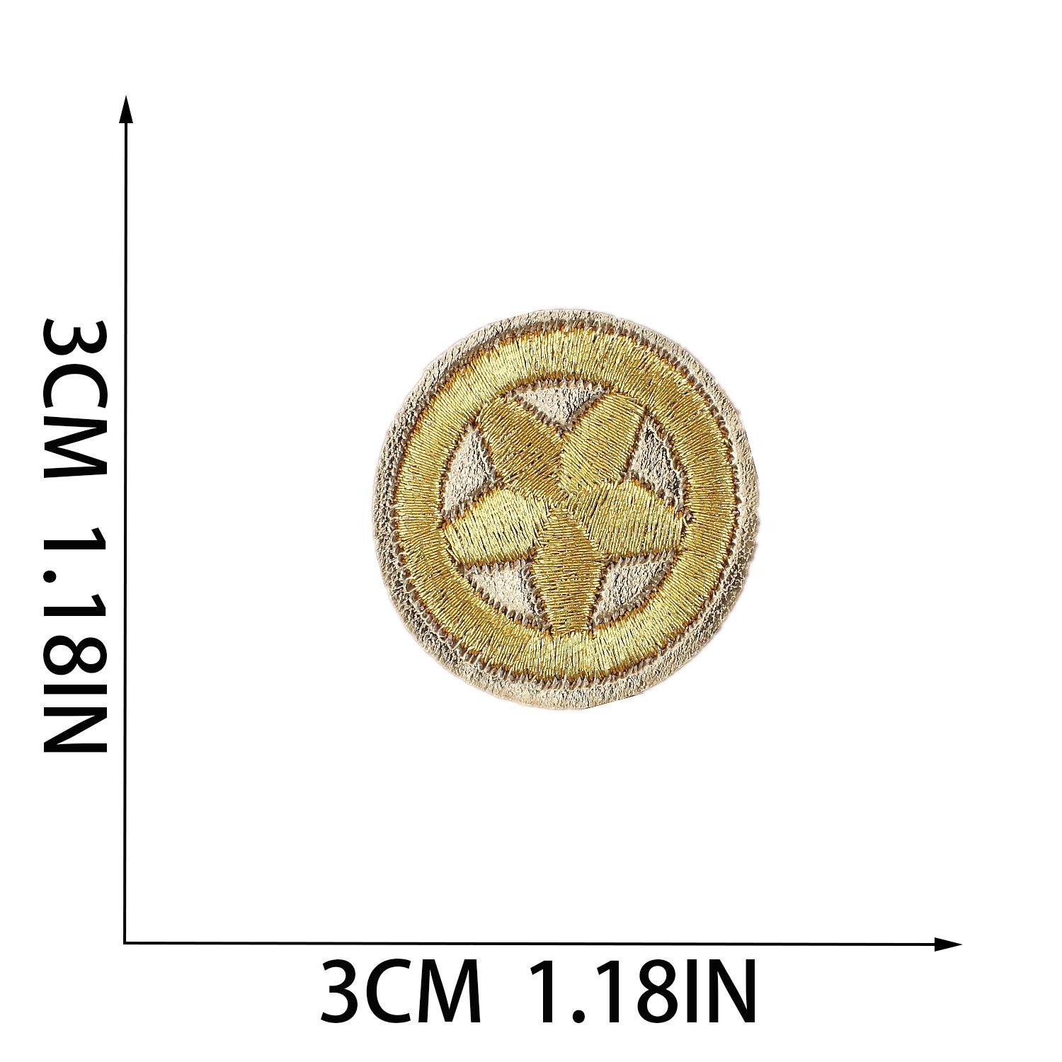 Cartoon Game Character Patch Sticker Bag Decoration Embroidery Cloth Sticker Anime Character Embroidery Sticker Little Dinosaur Embroidery Label No. 20_3 pieces