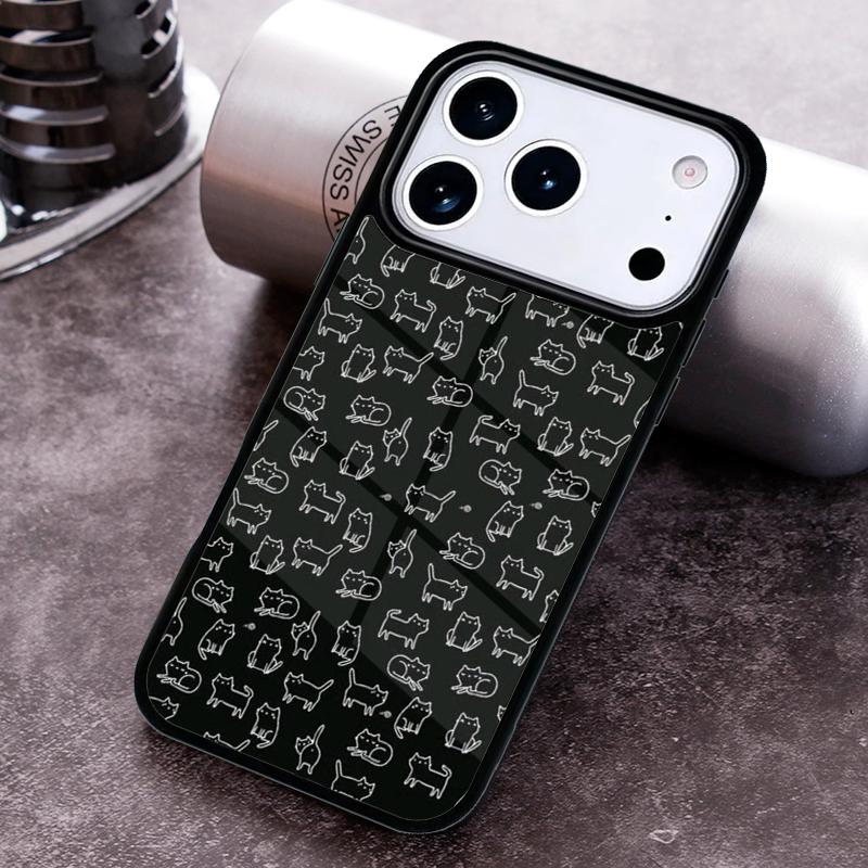 Omori Mewo Cat fanart Phone Case for iPhone 17 16 15 Pro Max Air 14 13 12 11 Plus Shockproof Capa Cover