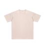 250G Pure Cotton Distressed Short Sleeve Tee, American Retro Style, Teen White Ink DTG Print, Washed Look
