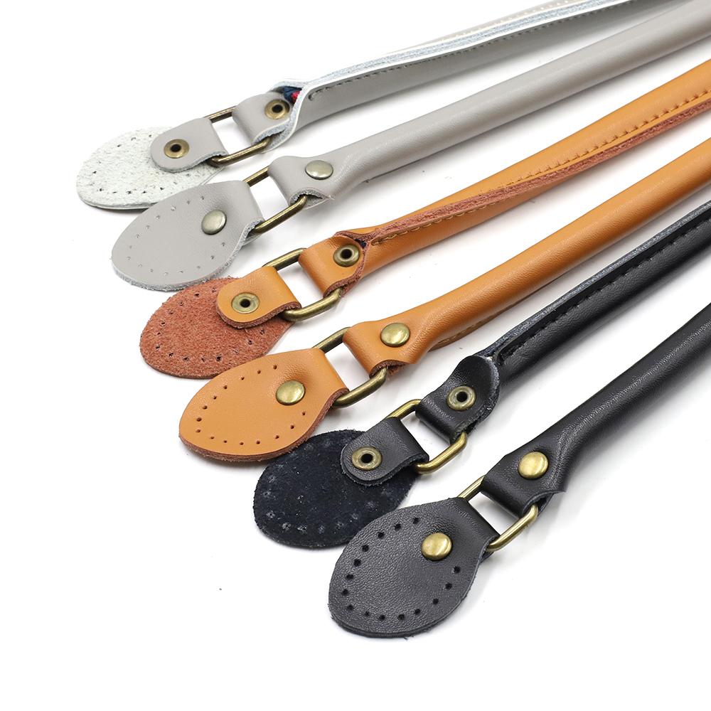 40CM Leather Bag Handles Replacement Handbag Purse Shoulder Strap for Women DIY Handmade Bag Accessories