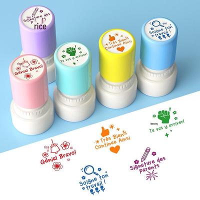 5 Morandi-Farb-Lehrer-Kommentarstempel: Aufmunterungs- und Belohnungsstempel für Kinder