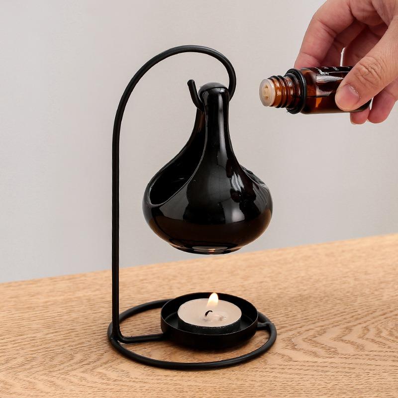 Black Hanging Stove Creative Aromatherapy Stove Essential Oil Lamp Stove Fragrant Wax Stove Household Candle Light Stove