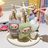 Rotating Labubu Plush Doll Display Box - Transparent Charm Stand for Blind Box Figurines