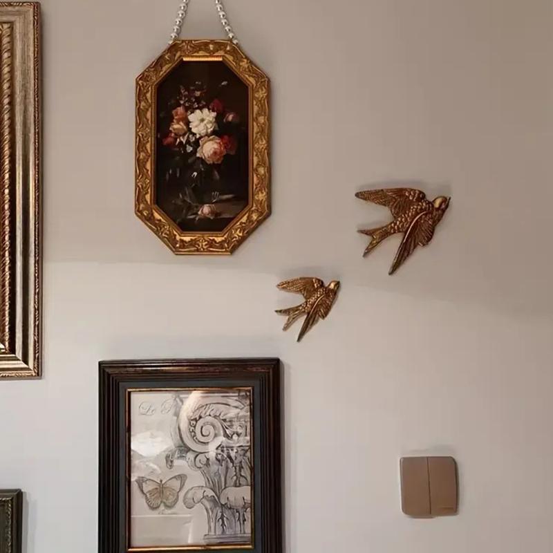 Wall Hanging Swallow Sculpture Gift Fine Workmanship Wall Art Ornament For Home Bedroom Entrance Wall Hanging Decoration