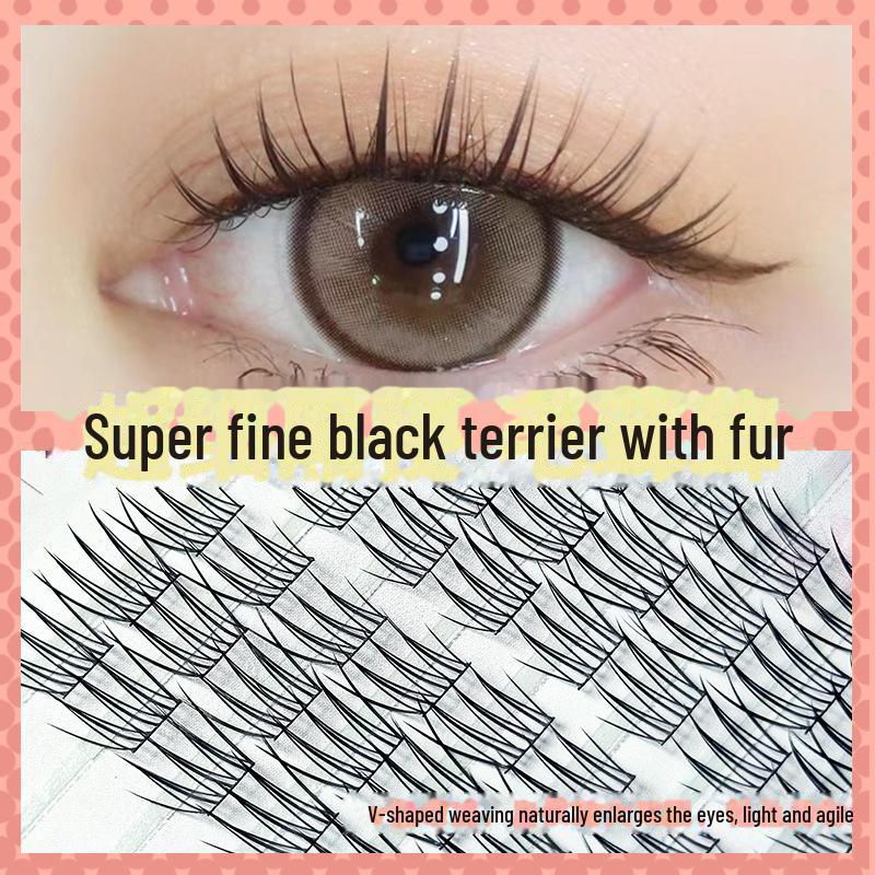 Yue Jiao Niang Large Capacity Korean Idol Eyelashes - Beginner's Segmental 10-Row Pack