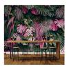 Green Tropical Rainforest Mural Plant Leaves 3D Wallpapers for Living Room Bedroom Restaurant Cafe Decor Wall Paper