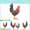 Vibrant Pvc Rooster Statue Beautiful Poultry Animal Table Decor Perfect For Collectors