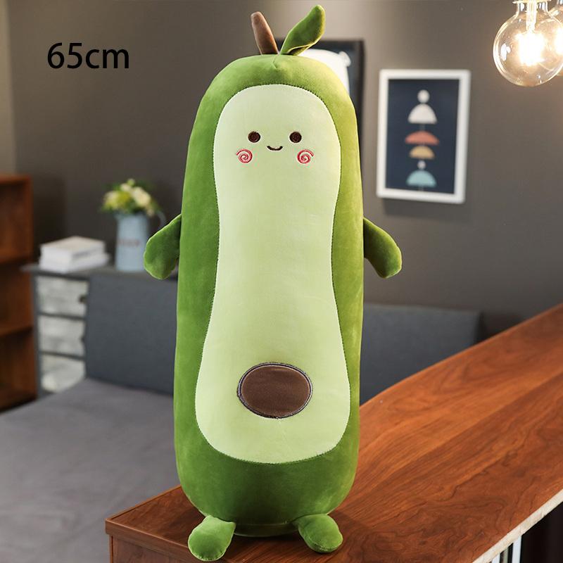 53~115cm NEW Happy Squishy Stuffed Avocado Doll Soft Green Fruit Plant Plush Toy Boys Girls Snuggle Buddy Xmas Gift
