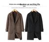 Men's Wool Double-Faced Mid-Length Trench Coat - 2025 Autumn/Winter Collection