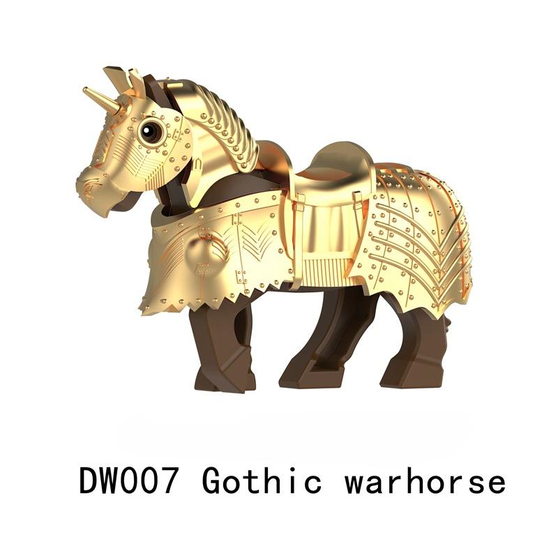 

DW007-009 Серия Животные Боевой конь Маунты Средневековые Строительные блоки Фигурка Креативная Модель Аксессуары Куклы Детские Игрушки Подарки