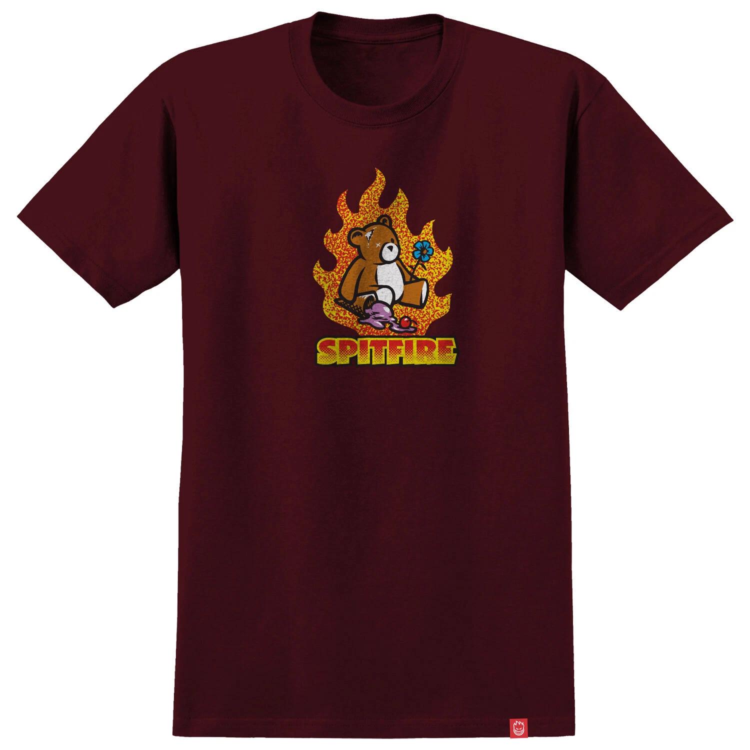 Spitfire Wheels Shirt Lil Beatdowns Maroon 2XL