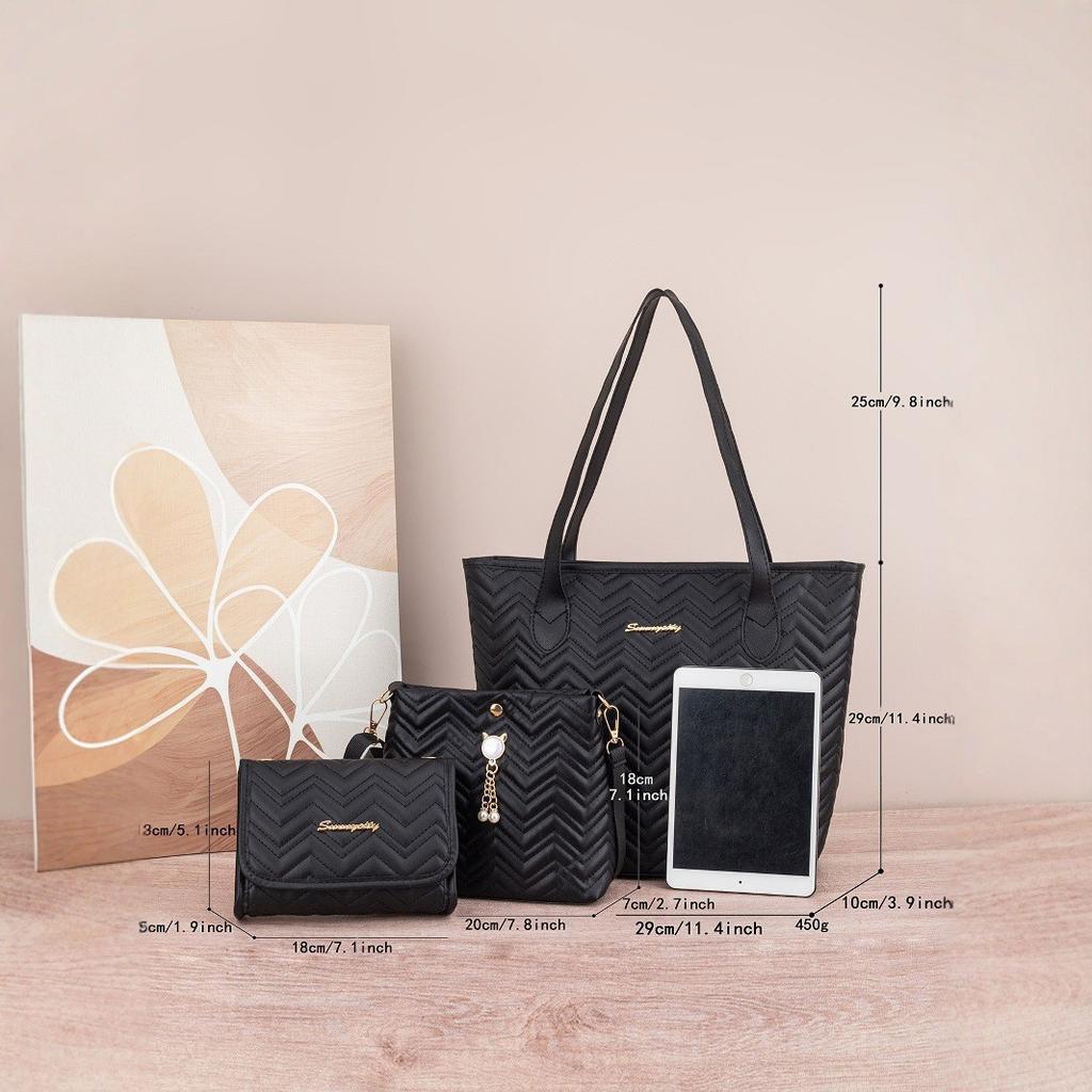 Women’s Bag Sets Women Crossbody Bags Female Literary Single Shoulder Texture Bag Women's Handheld Shoulder Bag