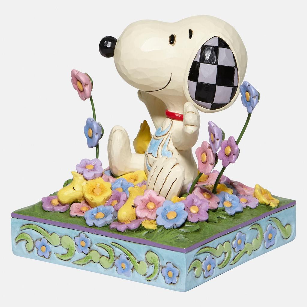 Enesco Jim Shore Snoopy & Woodstock In Flowers 6007965