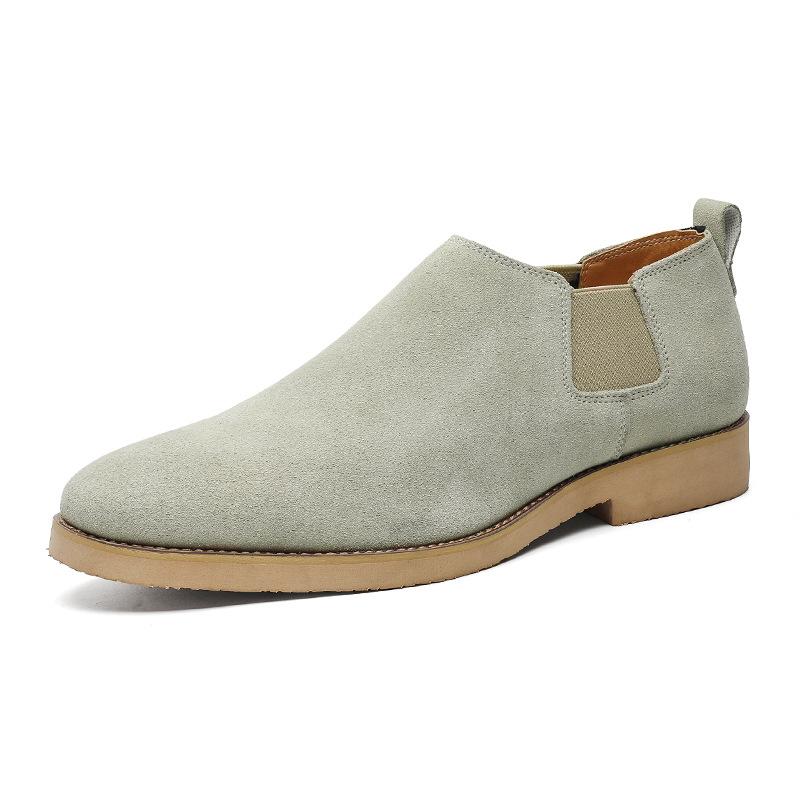 Fashion Luxury Men's Shoes High Quality Suede Casual Shoes Oxford Office Shoes Chelsea Short Boots for Men Slip-On Business Dress Boots