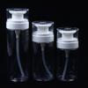 150/200/300ml Transparent Flat Shoulder Press Lotion Bottle Empty Essence Water Facial Cleanser Dispenser Cosmetic Containers