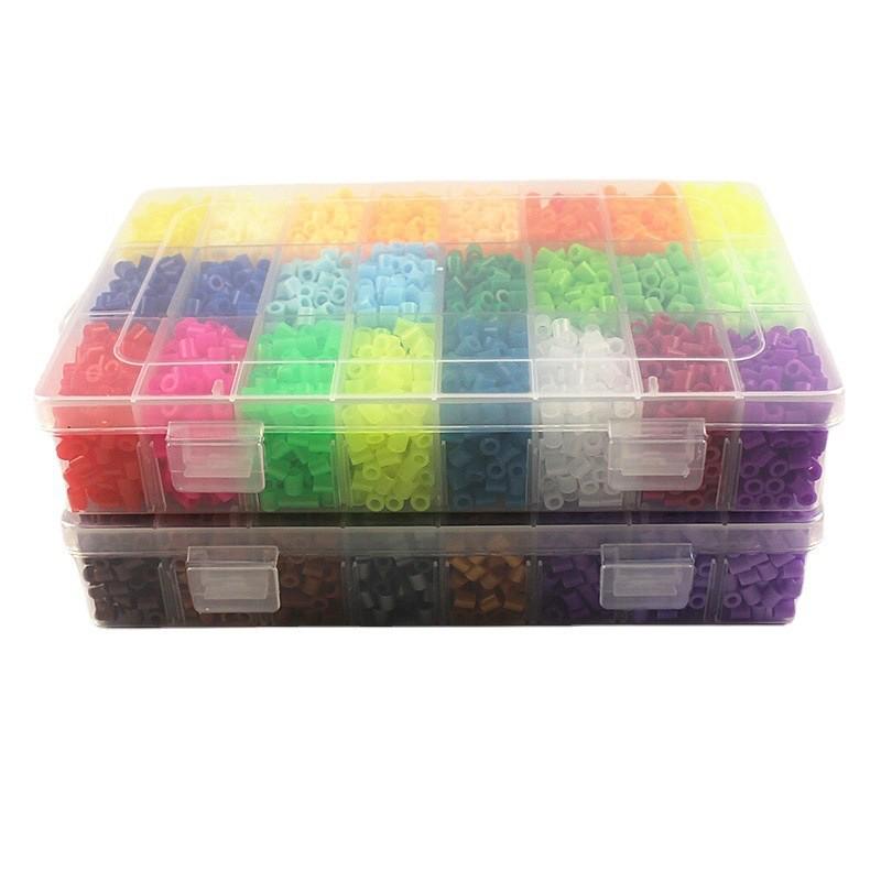 In-Stock 48-Color 5mm Perler Beads Set: Handmade Puzzle Pegboard for DIY Early Education Children's Toys