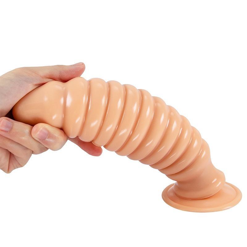 Threaded Anal Plug Anal Expander PVC Adult Sex Toy Male Prostate Masturbator Massage Stick Big Dick Realistic Penis