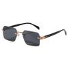 Square Cut-Edge Frameless UV Protection Sunglasses for Men & Women - European & American Style