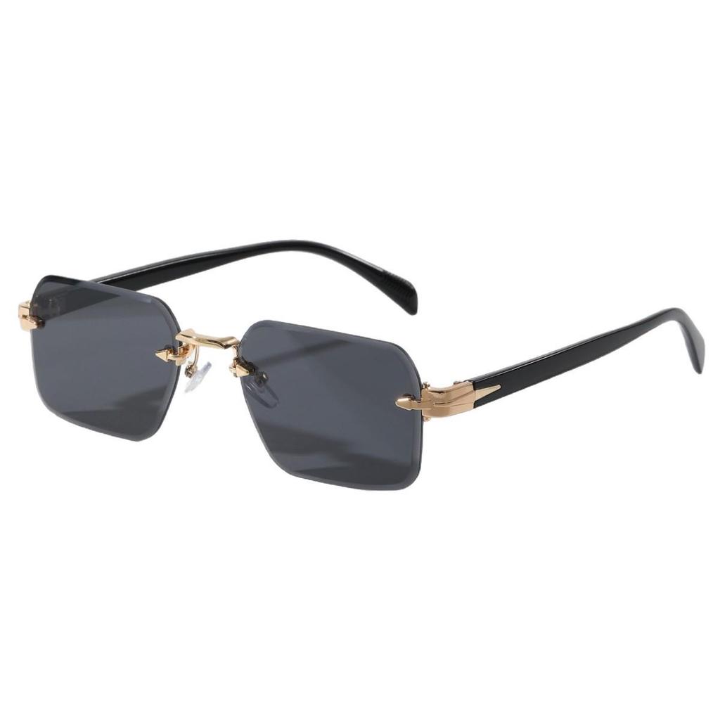 Square Cut-Edge Frameless UV Protection Sunglasses for Men & Women - European & American Style