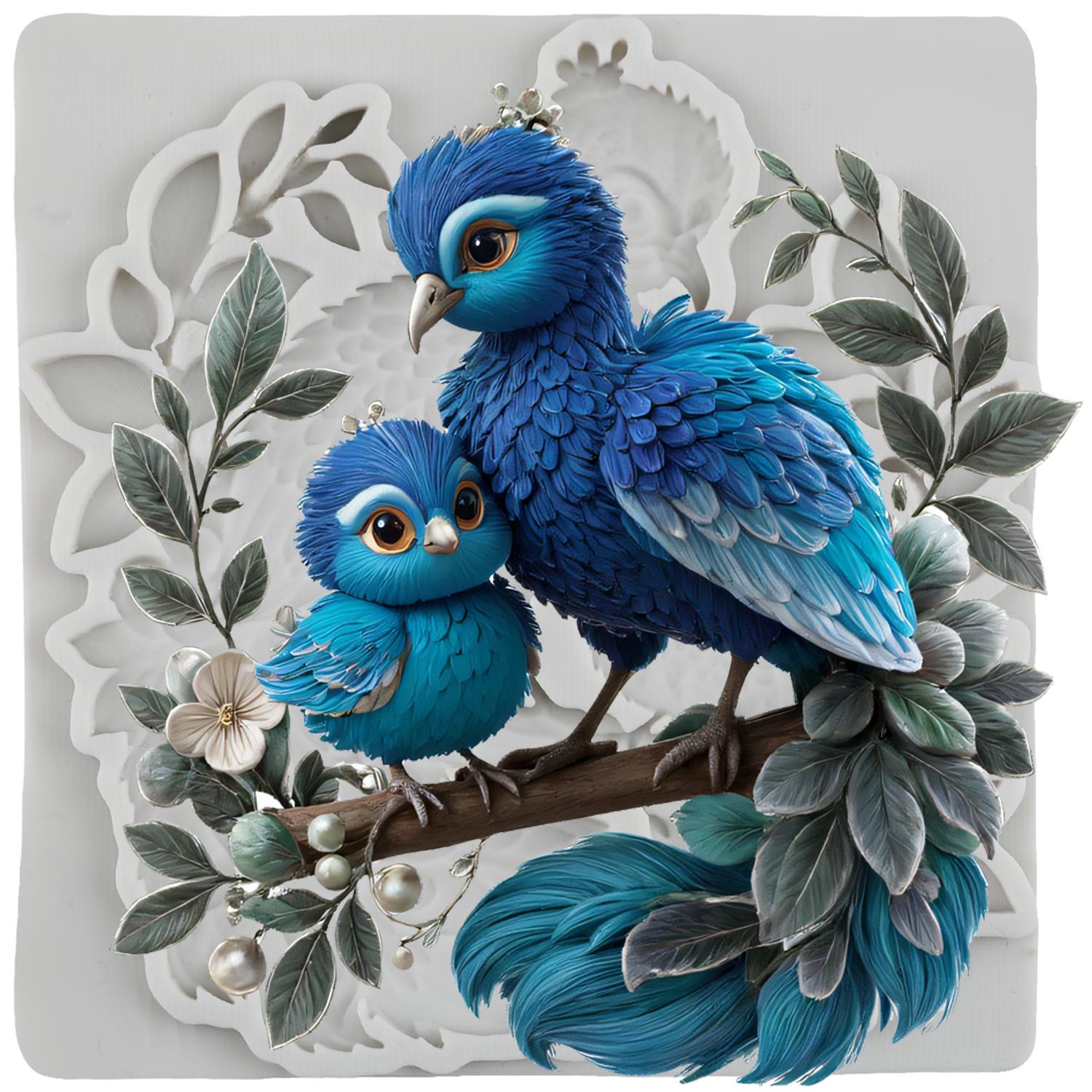 

Силиконовые формы для птиц, Форма для мастики в виде цветов и листьев, Инструменты для украшения торта, Топпер для кекса, Шоколадные конфеты ручной работы, Мастика, Полимерная глина серый