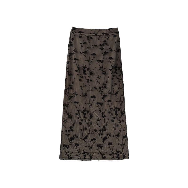 HECO New Chinese Style Jacquard Lace Skirt