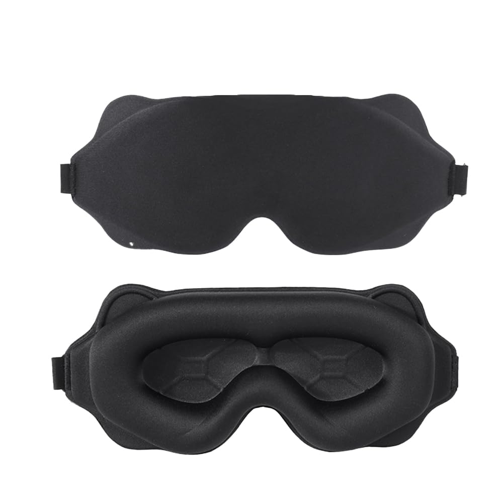 Sleeping Eye Mask for a Comfortable 3D Adjustable Light Blocking and FDA Includes Perfect for and Travel Restful, Sleep, Blindfold, Breathable,