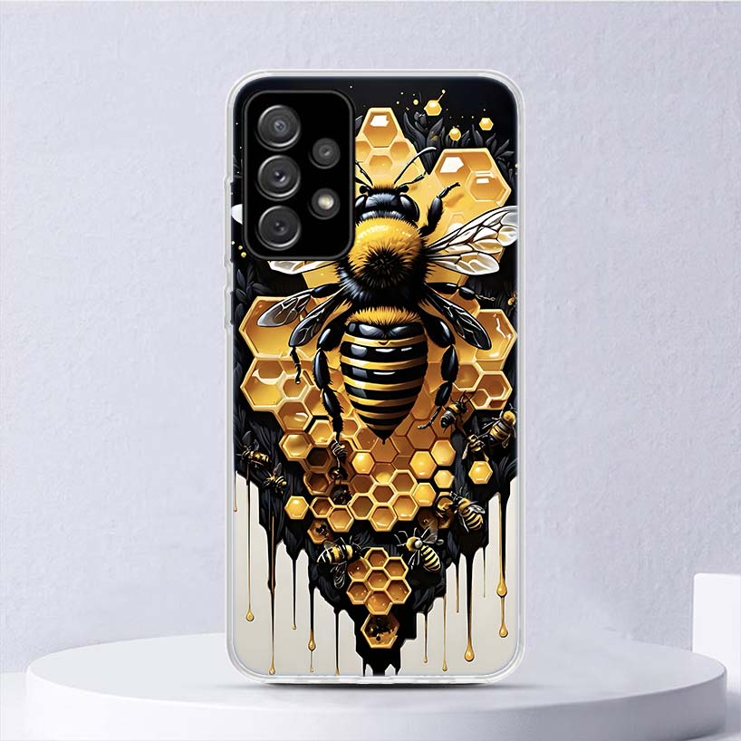 Bee Keeping Honey Animal Soft Case For Samsung Galaxy A52 A42 A32 A22 A12 A02S Phone Cover A50 A51 A70 A71 A41 A31 A21S A40 A30