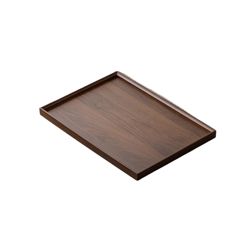 Smooth Surface Tea Set Serving Tray Bamboo Brunch Tray Household Hotel Dinner Plate Afternoon Tea