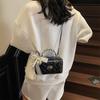 Raute Stickgarn Tasche Damen neue Sommer vielseitige Kette Umhängetasche modische tragbare Box kleine quadratische Tasche