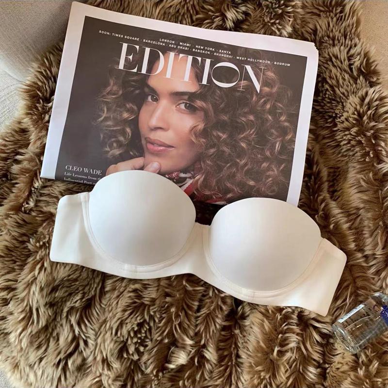 

Бесшовный бюстгальтер пуш-ап с гладкой поверхностью: Женский полупрозрачный бюстгальтер, увеличивающий маленькую грудь, с боковой поддержкой, предотвращающий провисание, летний тонкий стиль. 32/70AB белый