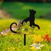 Cat Flower Pattern Cat Memorial Sign Waterproof Cemetery Memorial Plaque  Outdoors