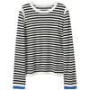 SanCai Women's Striped Knit Sweater