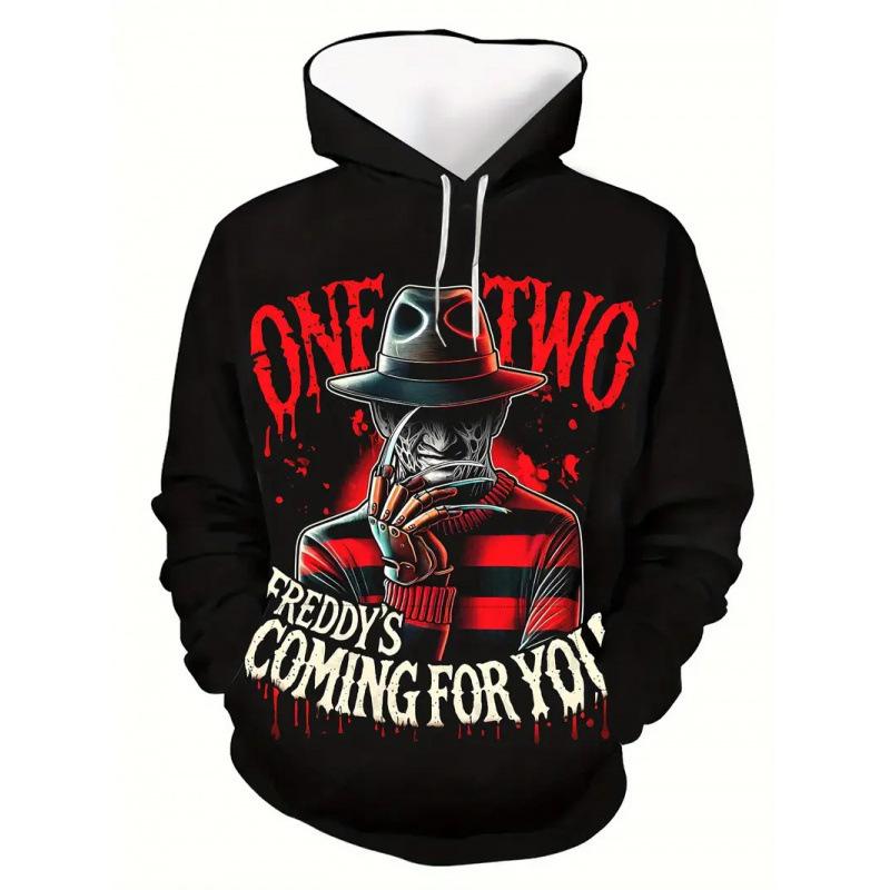 2025 Men's Autumn/Winter Bestseller Halloween 3D Print Hooded Sweatshirt