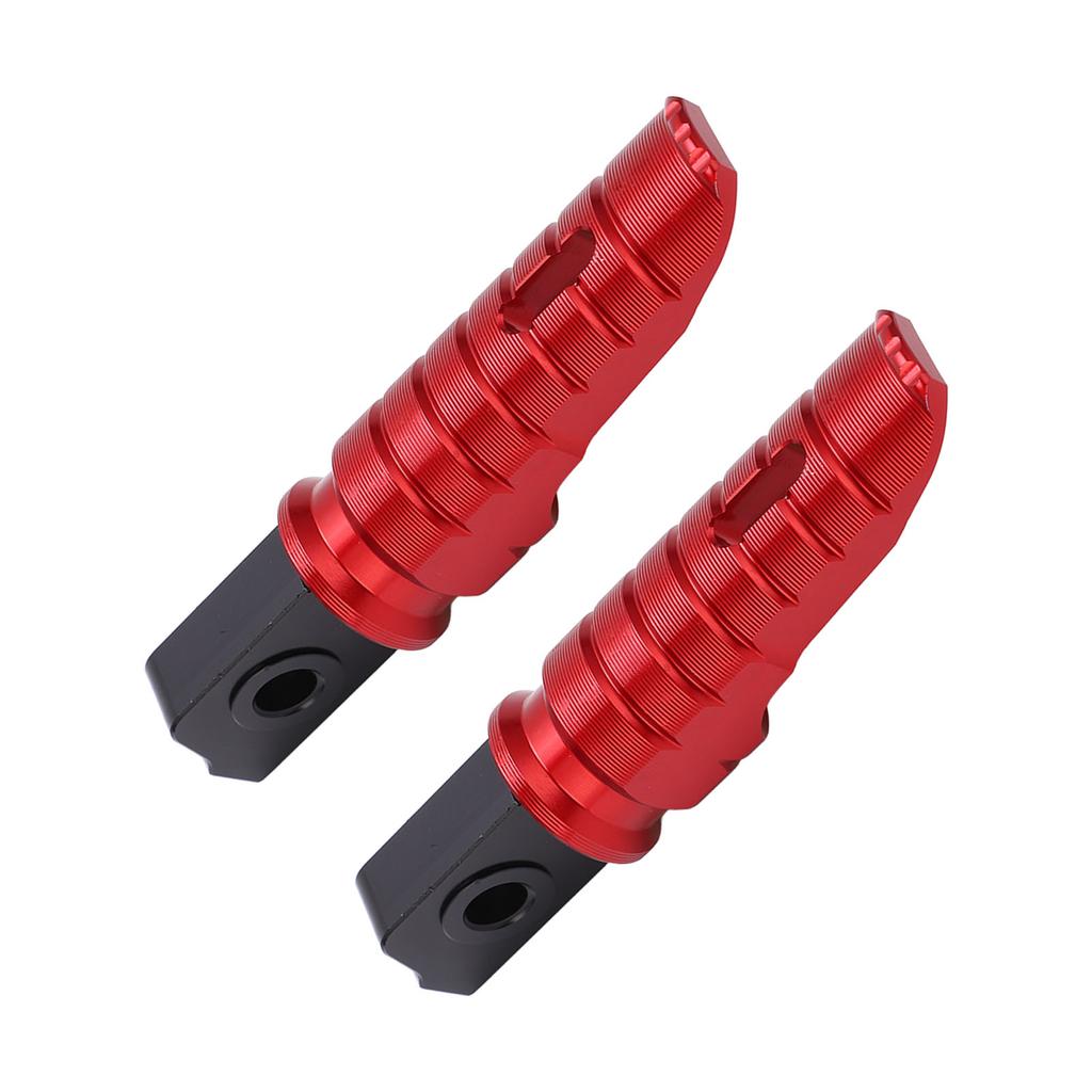 2pcs Motorcycle Front Footpeg Footrest T6063 Aluminum Alloy Anti Slip Rustproof Replacement for GPR125 APR150