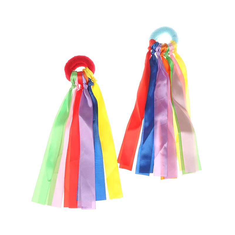 Children'S Wrist Ribbon Team Sports Pompom Cheerleading Big Match Pom Club Dance Props Elastic Bracelet With Elastic Rope