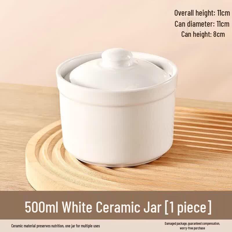 Single-Serving Ceramic Double-Boiler Pot