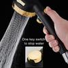 High Pressure Upgrade Shower Head 3 Modes Handheld Adjustable Water Saving Shower Head Pressurized Spray Nozzle Bathroom Supplies