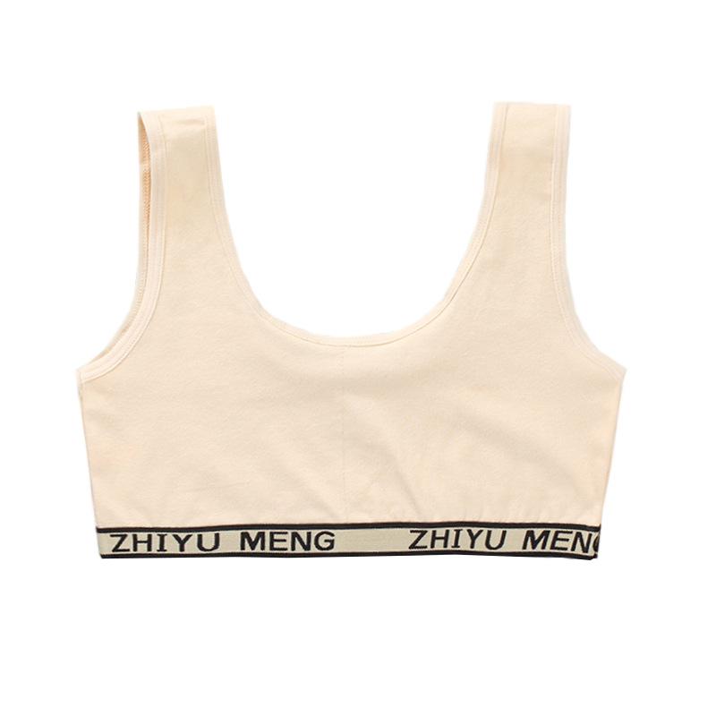 Cotton Teen Girl Training Bra Free Size 8-18 Years Puberty Adolescent Vest Wireless Children Tank Tops