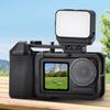Magnetic Camera Mount Adapter with Dual Claw Lock Quick Release Vlog Handle Frame Adjustable Shutter Control Ergonomic Non-Slip Grip