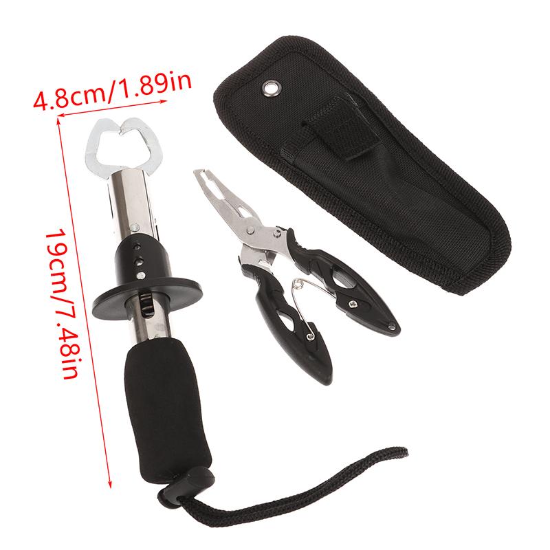 Paslanmaz Çelik Yem Pensesi Balık Kancası Çıkarıcı Balık Kontrol Seti Spin/At Çek Balık Dudak Tutucu Balıkçılık Ekipmanı