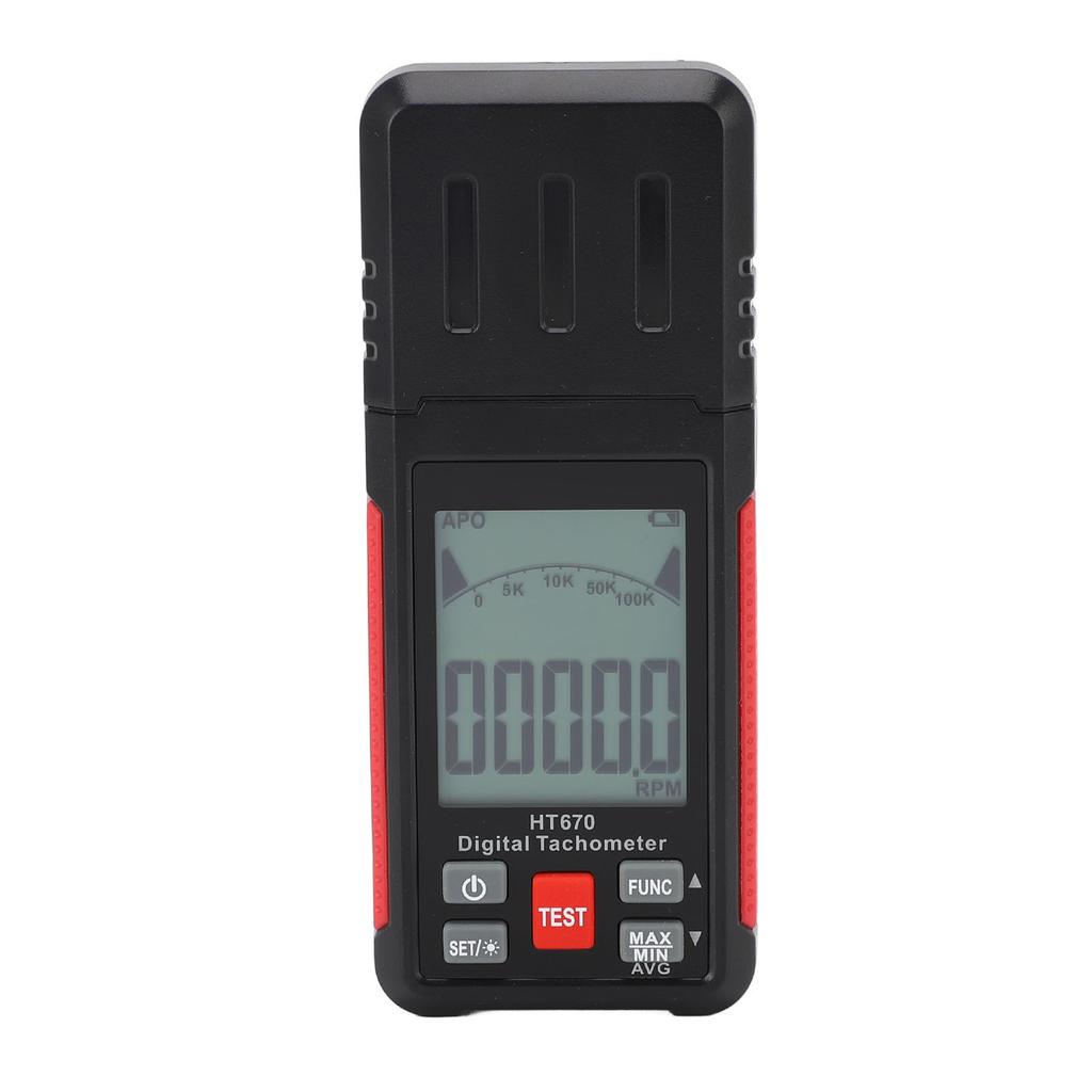 Photoelectric Tachometer Handheld Digital RPM Gauge 1099999RPM Noncontact 199999 Counting Mode
