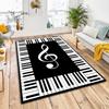 1Pc Piano keys music Printed circular carpet, home door mat, outdoor travel protection carpet A12